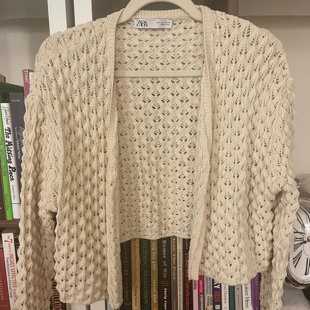 Ivory/cream knit cardigan